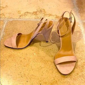 Darling pink suede ASOS sandals.